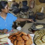 Chicken naan roti and masala vade/ A village food bursting with flavor.    village kitchen recipe