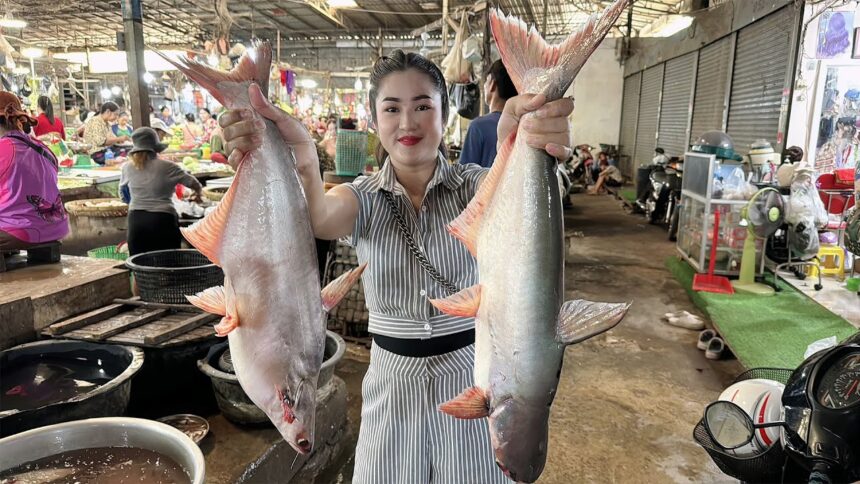 Country chefs: Buy fish from the market and cooking | Country food recipe