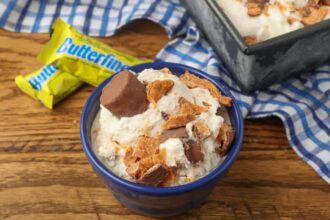 ice cream made with candy bars