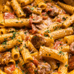 One Pot Creamy Cajun Sausage Pasta