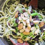 Raw Zucchini Pasta With Pumpkin Seeds and Garlic [Vegan] – One Green Planet