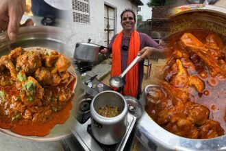 Cooker King खटिक काका चिकन मसाला रेसिपी। CHICKEN MASLA | CHICKEN RECIPE | JAIPUR FOOD TOUR | NON-VEG