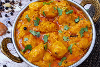 Himachali Arbi ka Madra Colocasia Curry
