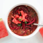 Watermelon Gazpacho With Beet Noodles [Vegan] – One Green Planet