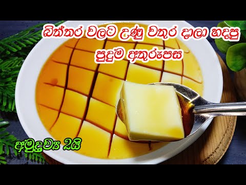 බිත්තර දෙකෙන් පවුලට අතුරුපසක් මේක නම් පුදුමයක්😍 | dessert recipe sinhala | pudding | dessert