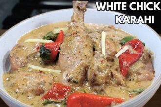 CHICKEN IN CREAMY WHITE GRAVY | MAKHMALI CHICKEN | Chicken Karahi