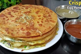 Egg Paratha Recipe | BreakfastRecipe | Liquid Dough Nasta | Egg Roll Recipe