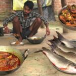 Small Rohu Fish Curry Recipe Cooking By Village Boy | Belicious Fish Masala | Rohu Machhali Recipe