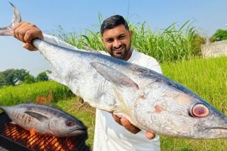 Grilled Fish Recipe | Big Fish on Grill Ever Recipe | Perfect Easy & Tasty BBQ Fish Recipe