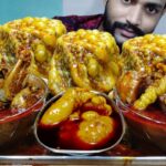 Huge Huge Oily Mutton Fat Curry, 2 Full Bowl Mutton Curry Chicken Curry, Fried Rice, Polao Eating