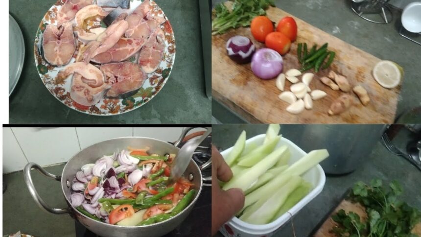 best boiled fish recipe with vegetable mix ❤️। Healthy boiled #food #recipes #fishing #easyrecipe