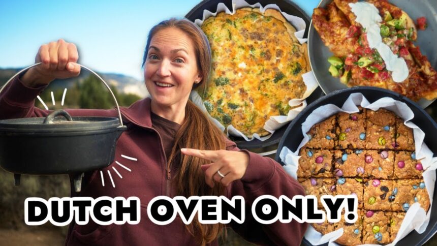 3 DELICIOUS Dutch Oven Camping Recipes for a Full Day of Meals