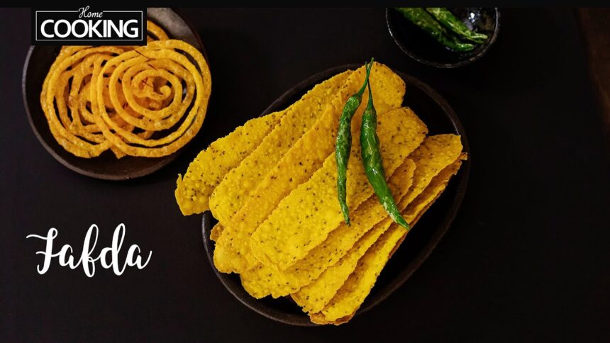 Gujarati Fafda | Instant Snacks Recipe | Crispy Jalebi Fafda Recipe | Street Food | Easy Recipes