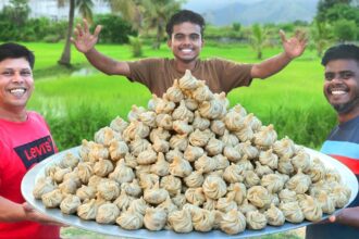 CHICKE MOMOS | Yummy Chicken Momos Recipe | Steamed Momos Cooking In Village