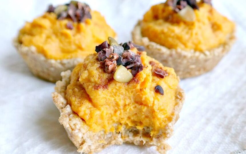 No-Bake Pumpkin Protein Cupcakes [Vegan, Gluten-Free] – One Green Planet