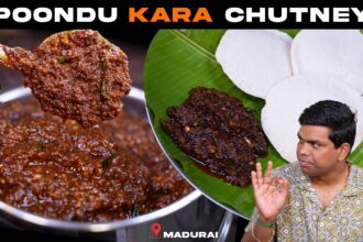 இட்லி தோசைக்கு SUPER COMBINATION 🔥  Poondu Kara 🌶️ Chutney | GARLIC CHUTNEY | Chef Deena's Kitchen