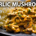 GARLIC MUSHROOM Recipe | Easy Vegetarian and Vegan Meals | Mushroom recipes