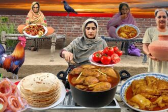 Traditional Village Life | Irma's Mother Cooking Chicken Curry Recipe for Family at Home | irma's