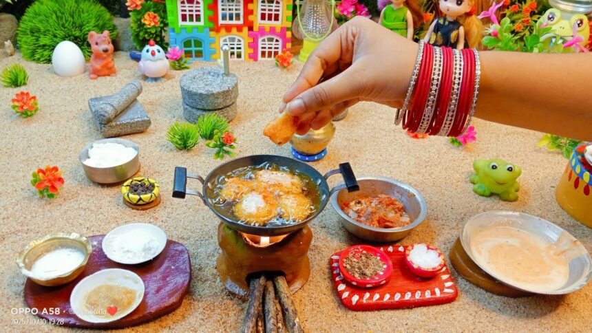Miniature mini Chicken butter fry making recipe , mini cooking , mini kitchen #miniature