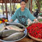 How to cook fish crispy with chili recipe in my countryside recipe - Amazing cooking