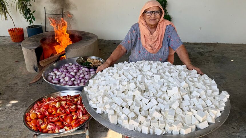 PANEER 2 PYAZA Recipe | Paneer Recipe | Desi Style Paneer Making | Veg village food