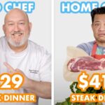 $412 vs $29 Steak Dinner: Pro Chef & Home Cook Swap Ingredients | Epicurious