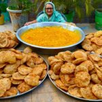 Bedmi Poori With Aloo Sabji | Indian Street Food Recipe | Veg Recipe | Potato Recipe | Village Food