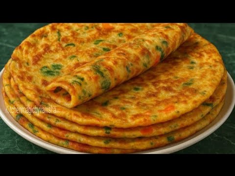 जब रोटी सब्जी बनाने का मन ना करे तो 5 मिनट में दो चीजों से इसे बनालो | Breakfast | Easy Nashta