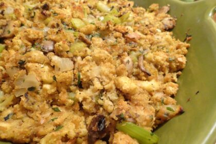 Onion, Celery, and Mushroom Stuffing [Vegan] – One Green Planet