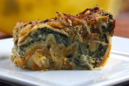 Creamy Pumpkin and Spinach Lasagna [Vegan] – One Green Planet