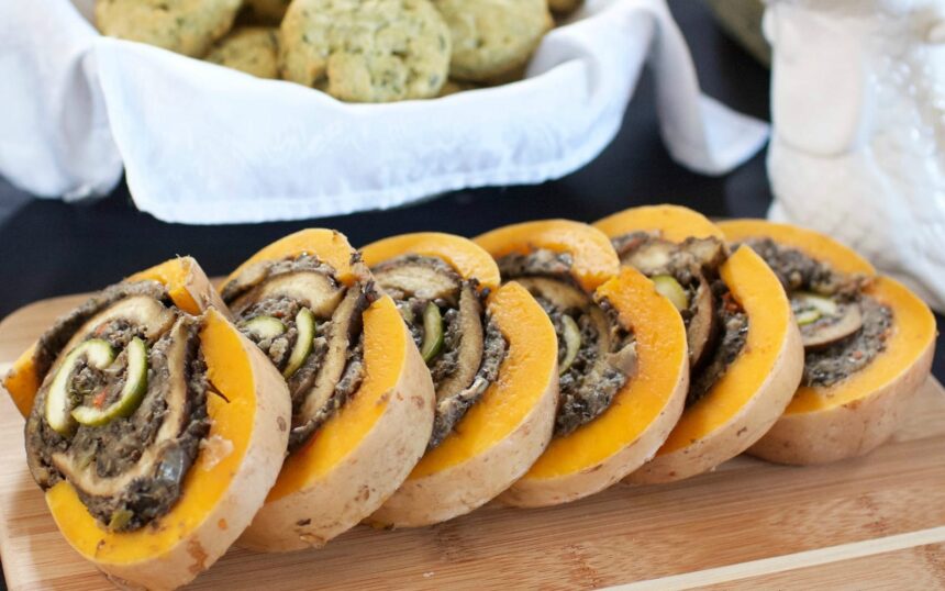 Butternut Squash Stuffed With Eggplant, Zucchini, and a Mushroom Lentil [Vegan, Gluten-Free] – One Green Planet