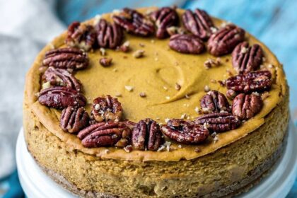 Baked Pumpkin Cheesecake [Vegan, Gluten-Free] – One Green Planet