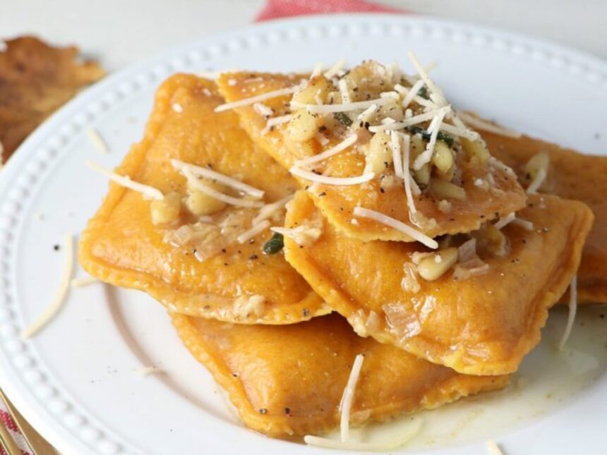 Pumpkin Ravioli [Vegan] – One Green Planet