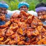 CHICKEN ROAST | Big Chicken Pieces Cooking & Eating In Village | Delicious Chicken Recipe In Village