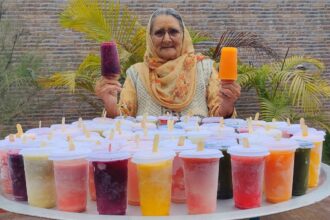 KUCHI ICE RECIPE | Watermelon Ice, Pineapple, Grapes, Lemon, Orange,stawberry | Village Recipe