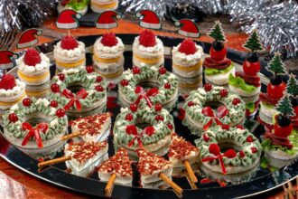 Christmas snacks - Elegant Christmas Appetizer Platter. Easy & Impressive Holiday Finger Foods