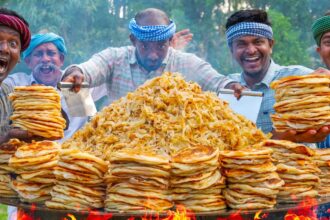 KOTHU PAROTTA | Shredded Parotta Recipe Cooking In Village | Street Food Recipe | Paratha Recipe