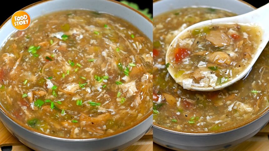 Restaurants Style Hot and Sour Soup Recipe, Winter Special Soup Recipe by Samina Food Story