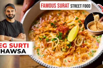 VEG Surti Khawsa Recipe | SURAT FAMOUS Street-Food | सूरत का मशहूर खावसा | Chef Sanjyot Keer
