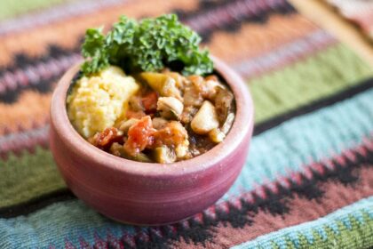 Eggplant Chickpea Stew With Polenta [Vegan, Gluten-Free] – One Green Planet
