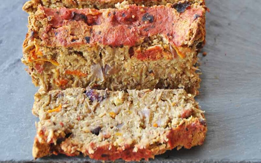 Lentil Loaf With Carrots, Onions, and Portobello Mushrooms [Vegan] – One Green Planet