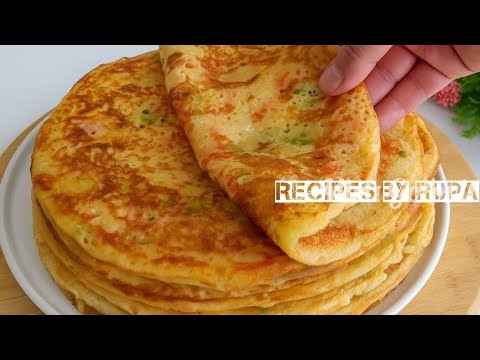 No Oil No Flour No Maida Only 3 Ingredients Healthy Breakfast Recipes For Lunch Box | Easy Dinner