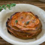 Maple and Thyme Potato, Beet, Sweet Potato Stacks [Vegan, Gluten-Free] – One Green Planet