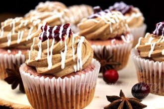 Cranberry Cupcakes with Mocha Buttercream [Vegan] – One Green Planet
