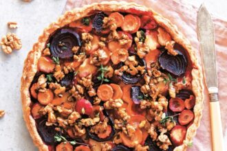 Root Vegetable Tart with Candied Nuts [Vegan] – One Green Planet