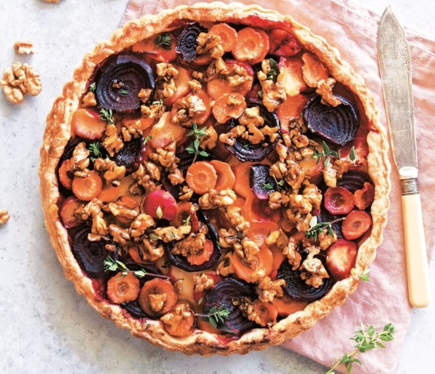 Root Vegetable Tart with Candied Nuts [Vegan] – One Green Planet