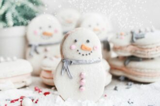 Snowman Macarons [Vegan, Gluten-Free] – One Green Planet