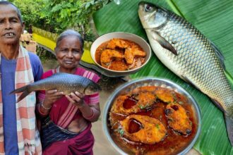 Fish Curry Recipe |Fish masala curry Cooking and Eating Village Style  @RajaBudaVillageCooking