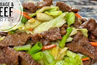 Cabbage And Beef Stir Fry | Tender And Juicy Beef And Vegetable Stir Fry Without Oyster Sauce