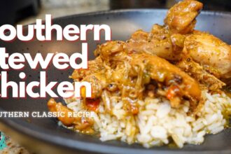 THE BEST EVER SOUTHERN STYLE STEWED CHICKEN & RICE | ONE POT MEAL | EASY RECIPE TUTORIAL